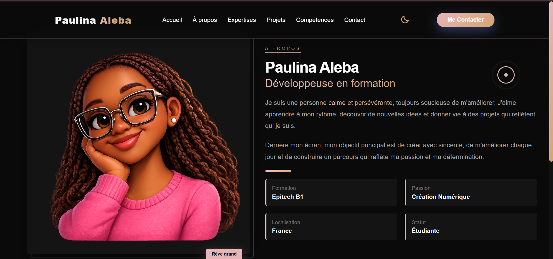 Portfolio interactif